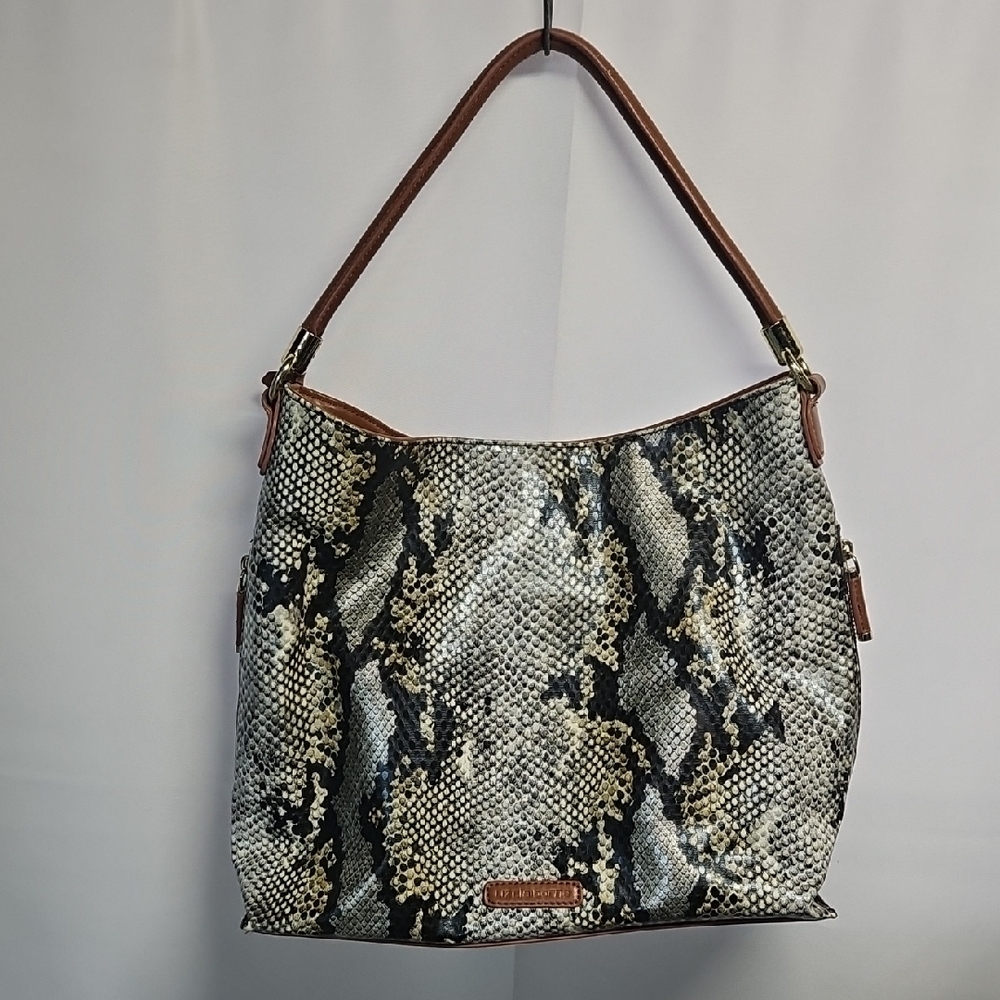 Liz Claiborne Snakeskin Pattern Shoulder Bag